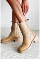 Wysokie botki Mibisi camel