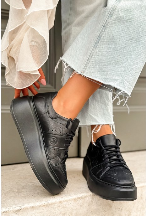 Czarne sneakersy Minta