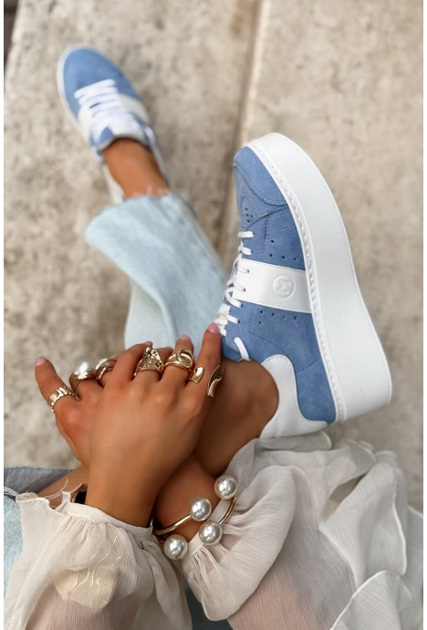Niebiesko białe sneakersy Minta