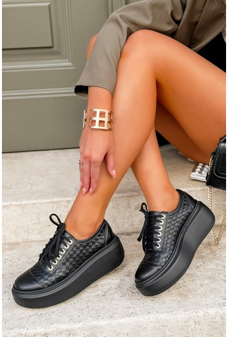 Czarne sneakersy Gitta