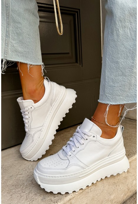 Białe sneakersy Melva