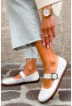 Białe baleriny barefoot Elora
