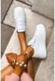Białe sneakersy Alinora