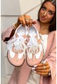 Biało-różowe trampki barefoot Polina