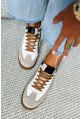 Beżowe elastyczne sneakersy Yaril