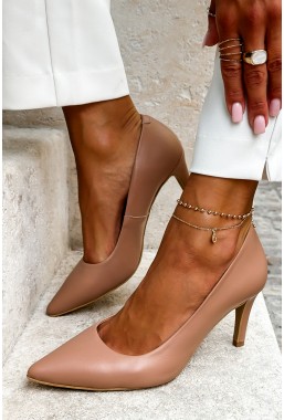 Brązowe szpilki Octavia