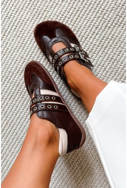 Brązowe sneakersy barefoot Vioné