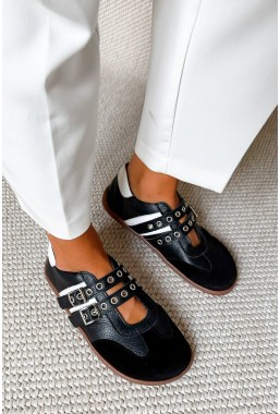 Czarno białe sneakersy barefoot Vioné
