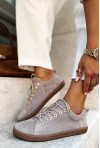 Zamszowe cappuccino trampki barefoot Auvira