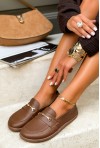 Brązowe mokasyny barefoot Lazea