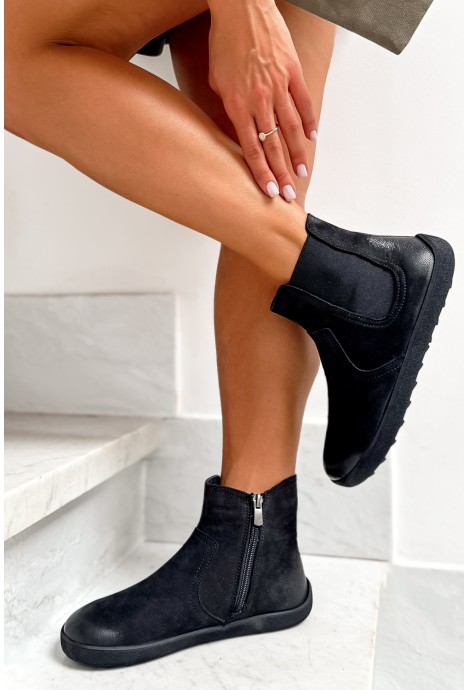 Czarne botki barefoot Avenia