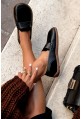 Czarne zamszowe mokasyny barefoot Morena