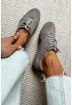 Szare zamszowe sneakersy Marivane