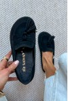 Czarne zamszowe mokasyny barefoot Ennisa