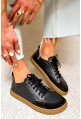 Czarne trampki barefoot Agnes