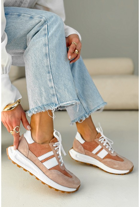 Brzoskwiniowe sneakersy Sonia