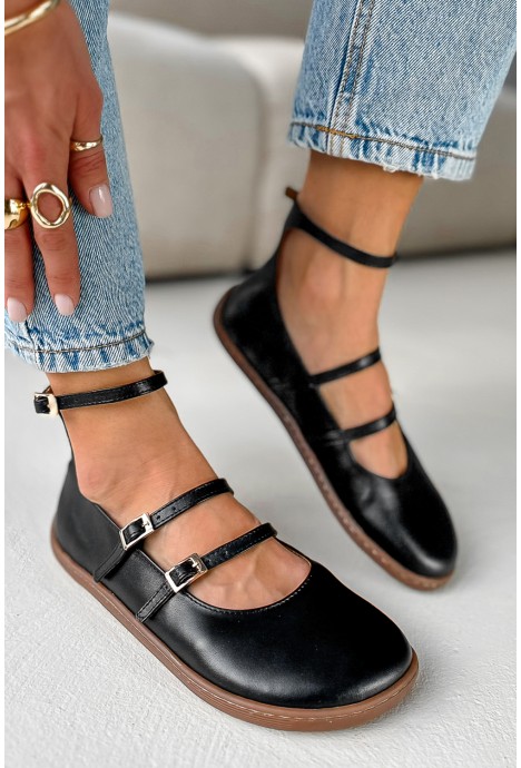 Czarne baleriny barefoot Eriwia