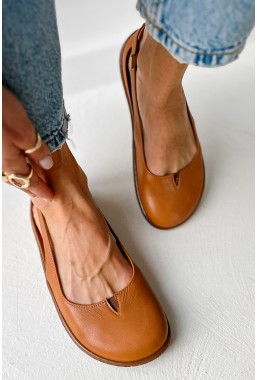Baleriny barefoot Nurea jasny brąz