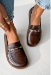 Klasyczne brązowe mokasyny barefoot Merada