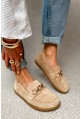 Beżowe zamszowe mokasyny barefoot Carella