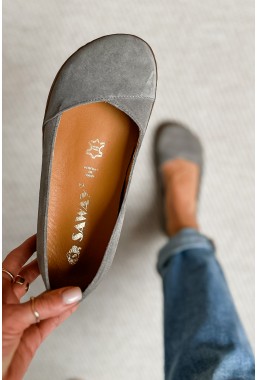 Szare baleriny barefoot Novera