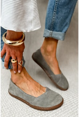 Szare baleriny barefoot Novera