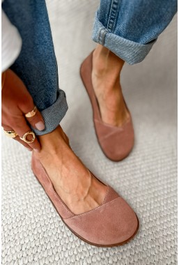 Różowe baleriny barefoot Novera