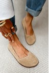 Beżowe baleriny barefoot Novera