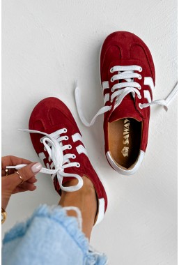 Czerwone trampki barefoot Pirella