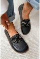 Czarne mokasyny barefoot Otesa
