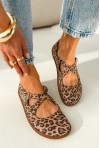 Panterkowe baleriny barefoot Noleva