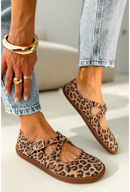 Panterkowe baleriny barefoot Noleva