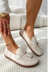 Beżowe mokasyny barefoot Loria