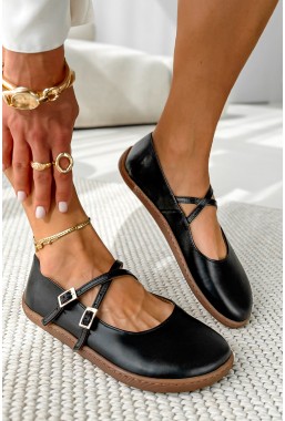 Czarne baleriny barefoot Everis