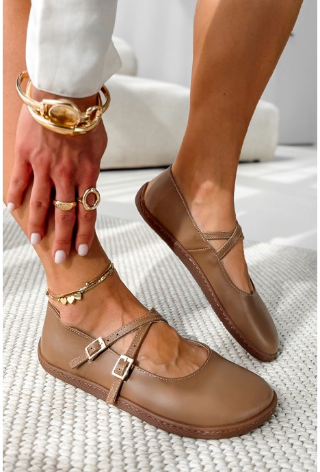 Baleriny barefoot Everis camel