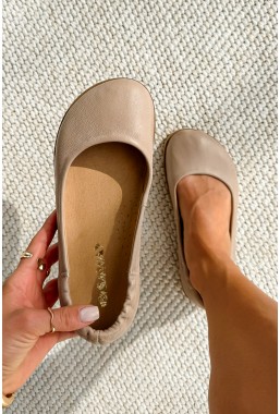 Beżowe baleriny barefoot Vinessa