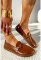 Karmelowe mokasyny barefoot Ardella