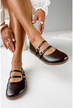 Czekoladowe baleriny barefoot Savira