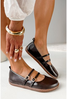 Czekoladowe baleriny barefoot Savira