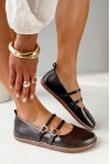 Czekoladowe baleriny barefoot Savira