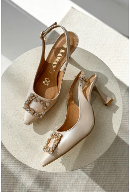 Beżowe czółenka Jovinea