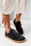 Czarne zamszowe trampki barefoot Oliwia