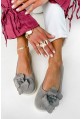 Szare zamszowe baleriny barefoot Zerai