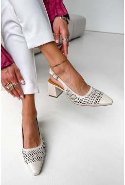 Perłowe czółenka Ambera