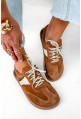 Karmelowe zamszowe trampki barefoot Corsa