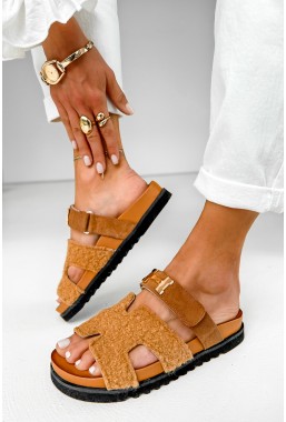 Beżowe klapki Rosmara