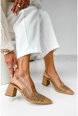 Brązowe czółenka Ambera