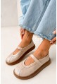 Beżowe baleriny barefoot Adoria