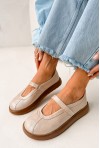 Beżowe baleriny barefoot Adoria