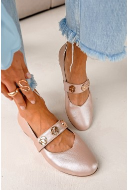 Baleriny Gisella rose gold